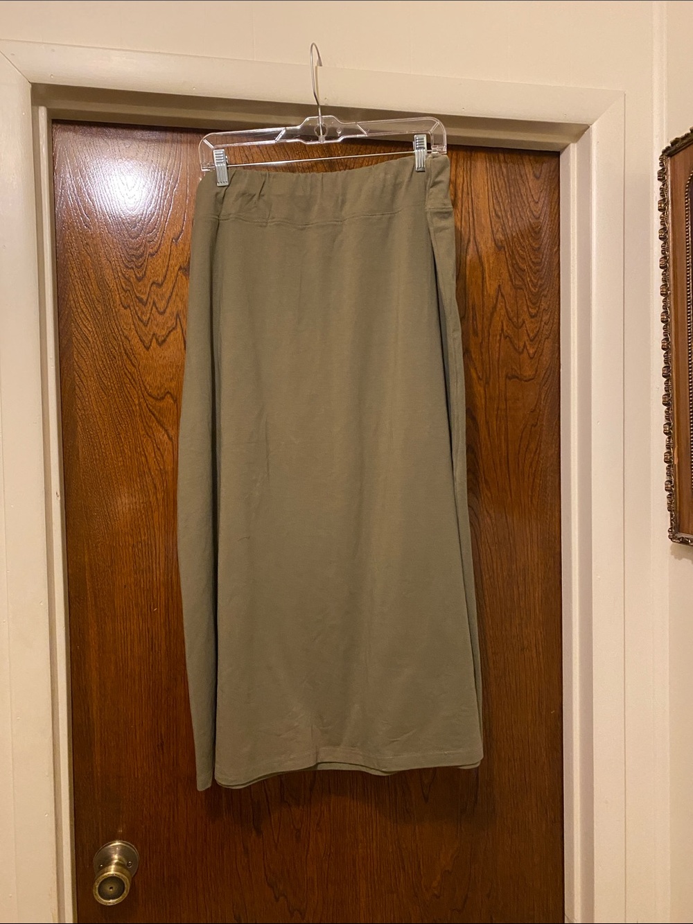 Women's Maxi Skirt in Olive Green
